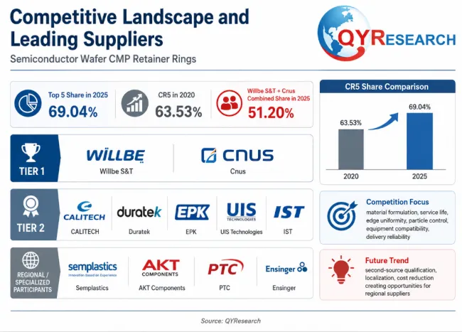 semiconductor wafer CMP retainer rings