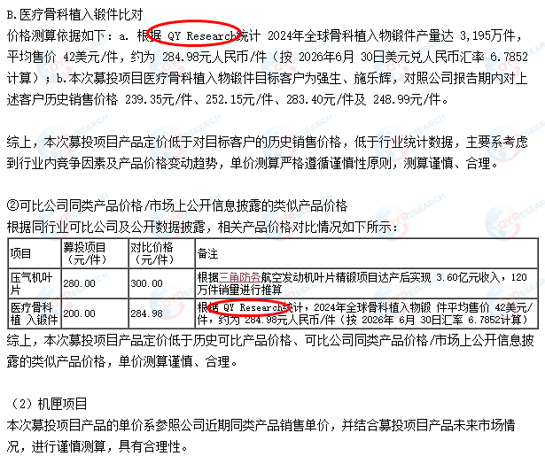 骨科植入物锻件